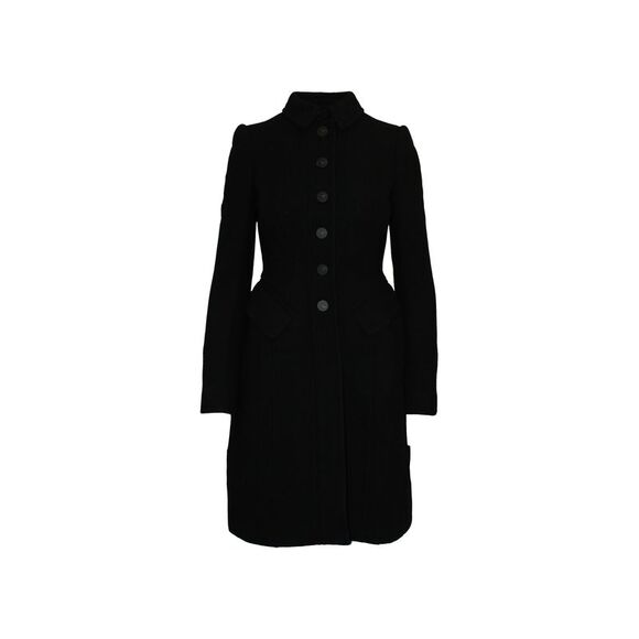 Burberry Trench Coat in Black Wool - Picture 2 of 8
